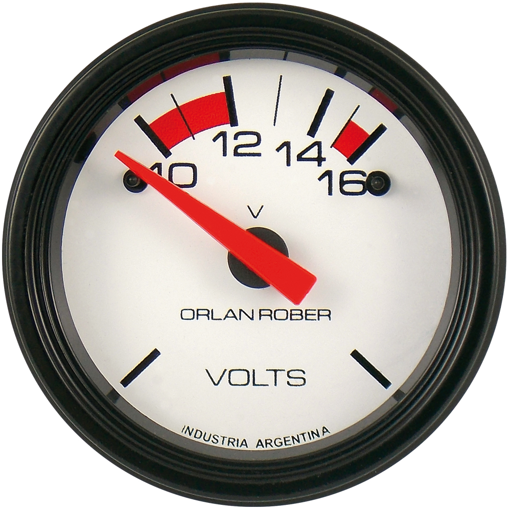 424H12V - VOLTIMETRO 12V - BLANCO